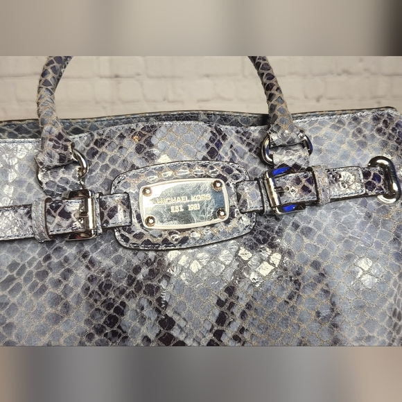 Michael Kors Snake Skin Leather Bag - Picture 3 of 7